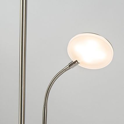 Briloner 1338-022 - LED Zatemnitvena stoječa svetilka z USB PHONE 1xLED/19,5W/230V + 1xLED/2,7W