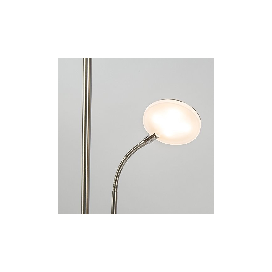 Briloner 1338-022 - LED Zatemnitvena stoječa svetilka z USB PHONE 1xLED/19,5W/230V + 1xLED/2,7W