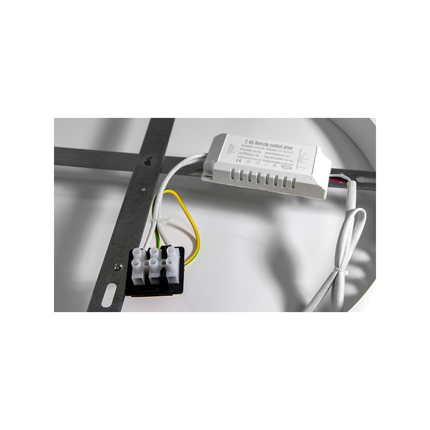 LED Zatemnitvena stropna svetilka ARIES LED/54W/230V 3000-6500K + daljinec