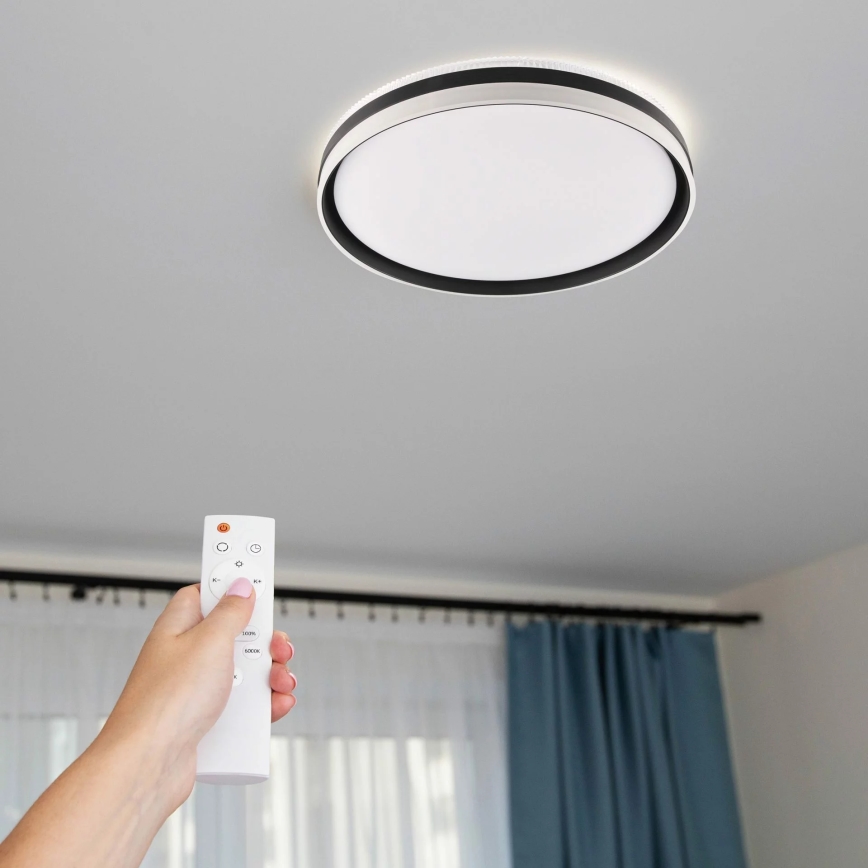 LED Kopalniška zatemnitvena stropna svetilka BARBARA LED/72W/230V pr. 48,5 cm 3000-6000K IP44 + Daljinski upravljalnik