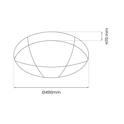 LED Zatemnitvena stropna svetilka BOB LED/40W/230V 3000-6000K + Daljinski upravljalnik