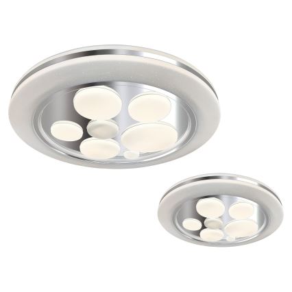 LED Zatemnitvena stropna svetilka BUBBLES LED/48W/230V + Daljinski upravljalnik