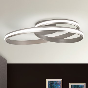 LED Zatemnitvena stropna svetilka CIRCUS LED/30W/230V srebrna