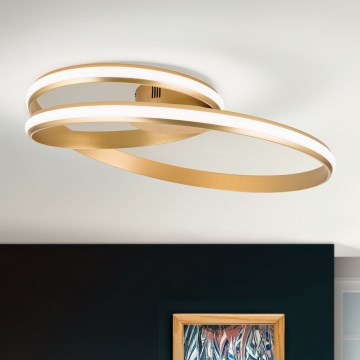 LED Zatemnitvena stropna svetilka CIRCUS LED/30W/230V zlata