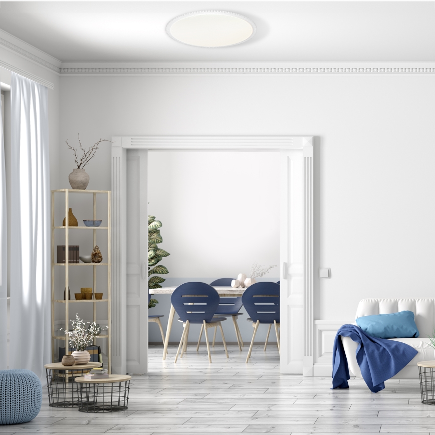 LED Zatemnitvena stropna svetilka CRUZ LED/40W/230V 2000lm + Daljinski upravljalnik