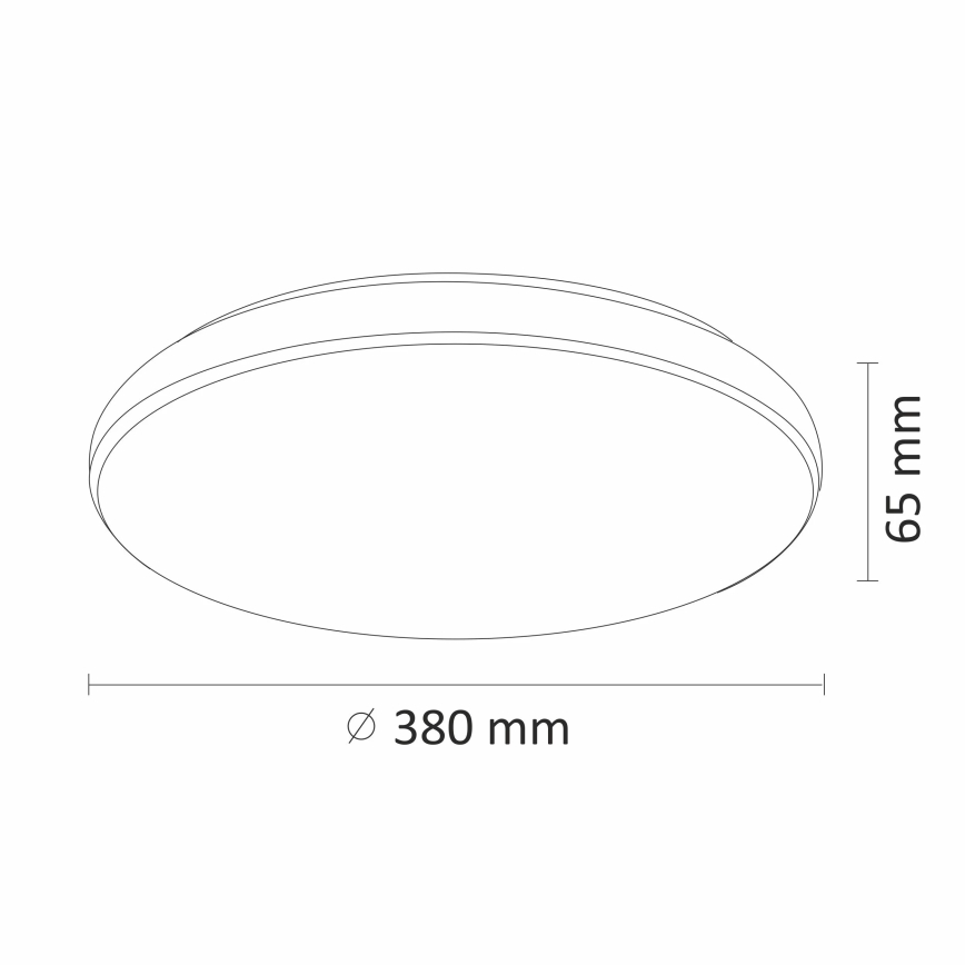LED Zatemnitvena stropna svetilka DESERT LED/24W/230V z daljinskim upravljalnikom