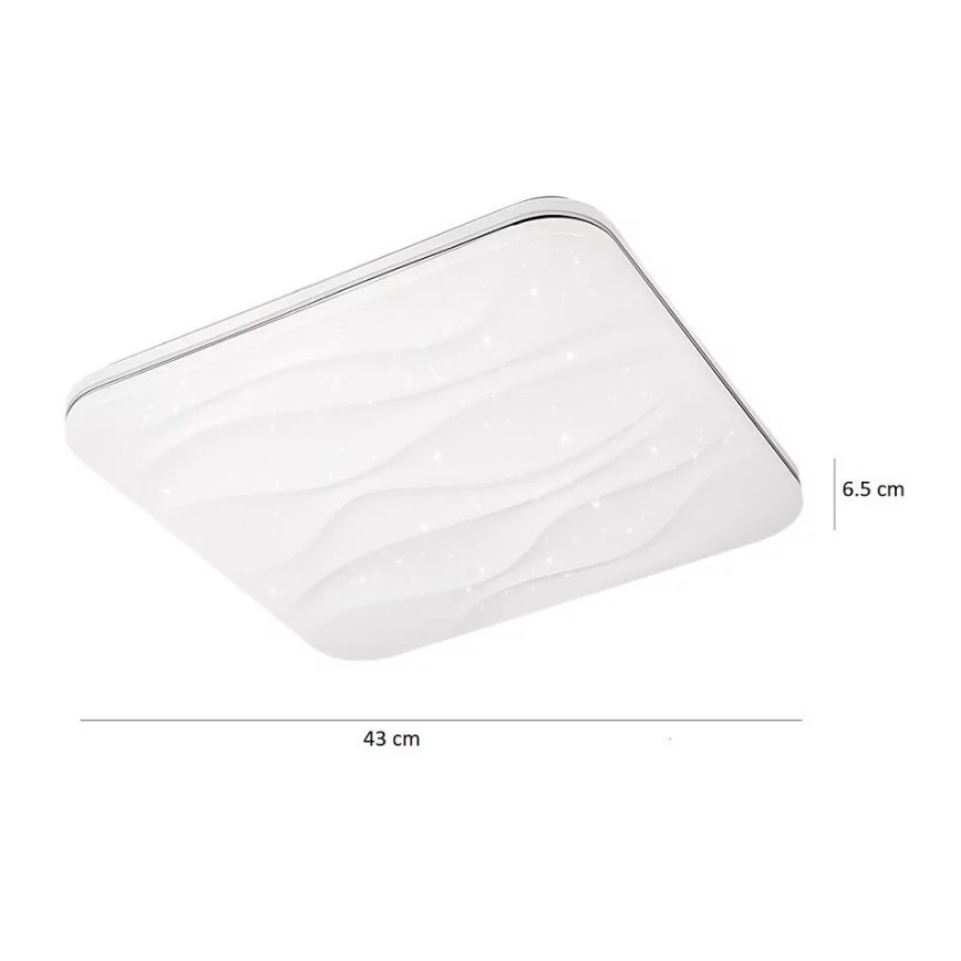 LED Zatemnitvena stropna svetilka DESERT LED/72W/230V + Daljinski upravljalnik