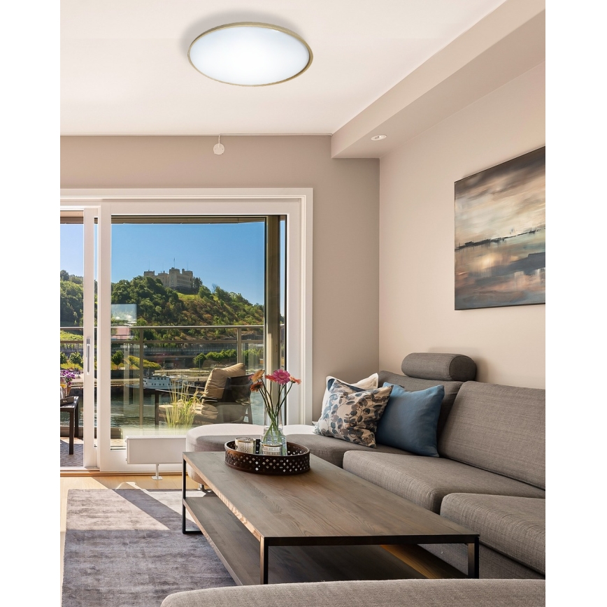 LED Zatemnitvena stropna svetilka DRINA LED/36W/230V 2700-6500K pr. 50 cm + Daljinski upravljalnik