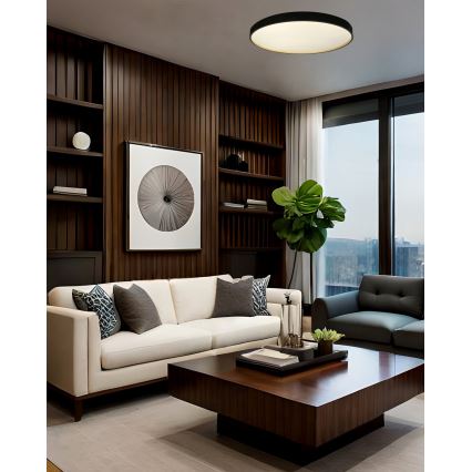 LED Zatemnitvena stropna svetilka EBRO LED/36W/230V 2700-6500K pr. 50 cm + Daljinski upravljalnik