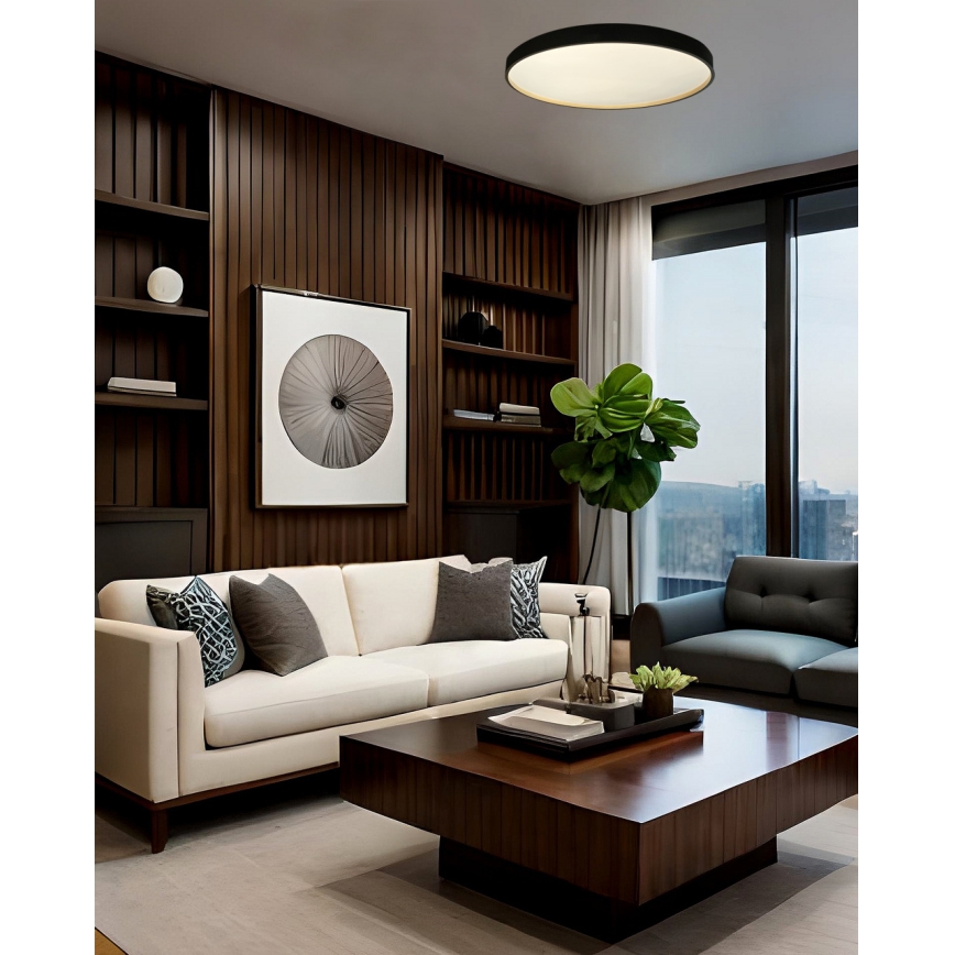 LED Zatemnitvena stropna svetilka EBRO LED/36W/230V 2700-6500K pr. 50 cm + Daljinski upravljalnik