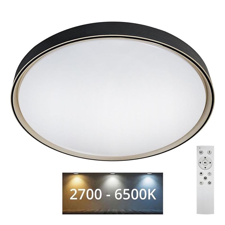 LED Zatemnitvena stropna svetilka EBRO LED/36W/230V 2700-6500K pr. 50 cm + Daljinski upravljalnik