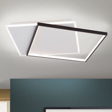 LED Zatemnitvena stropna svetilka EMANUEL LED/50W/230V bela/črna