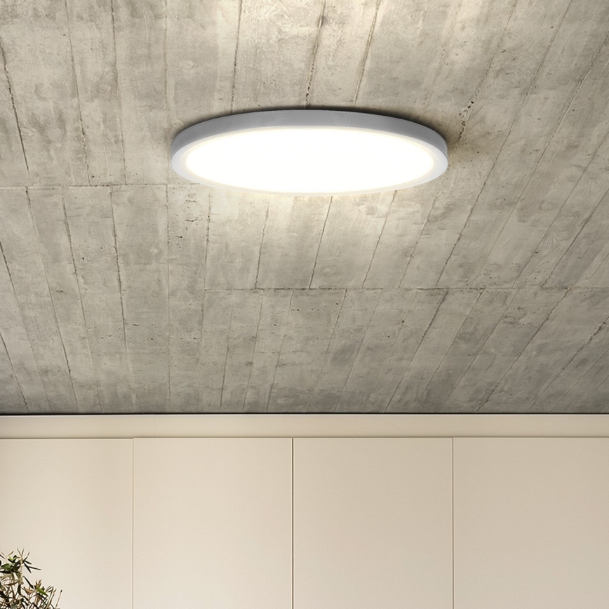 LED Zatemnitvena stropna svetilka ESTELA LED/36W/230V pr. 30 cm bela + Daljinski upravljalnik