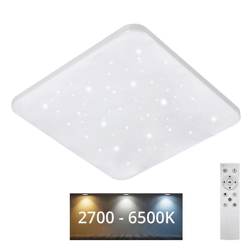 LED Zatemnitvena stropna svetilka FLORA LED/60W/230V 2700-6500K 53x53 cm + Daljinski upravljalnik