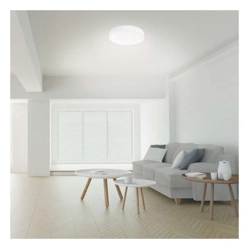 LED Zatemnitvena stropna svetilka GoSmart LED/45W/230V pr. 50 cm 2700-6500K Wi-Fi Tuya + Daljinski upravljalnik
