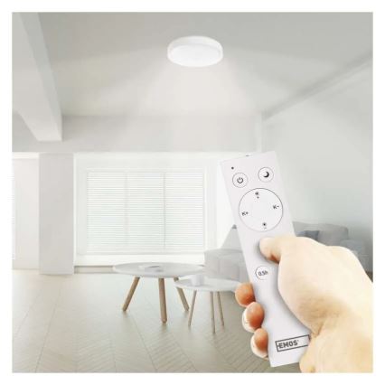LED Zatemnitvena stropna svetilka GoSmart LED/45W/230V pr. 50 cm 2700-6500K Wi-Fi Tuya + Daljinski upravljalnik