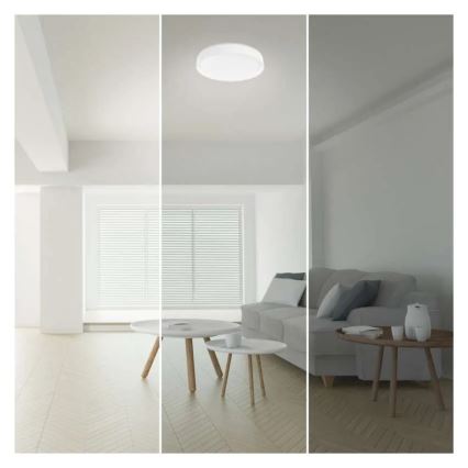 LED Zatemnitvena stropna svetilka GoSmart LED/45W/230V pr. 50 cm 2700-6500K Wi-Fi Tuya + Daljinski upravljalnik