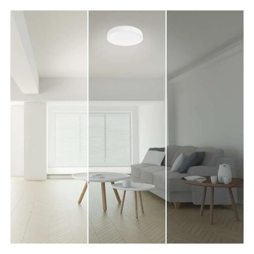 LED Zatemnitvena stropna svetilka GoSmart LED/45W/230V pr. 50 cm 2700-6500K Wi-Fi Tuya + Daljinski upravljalnik