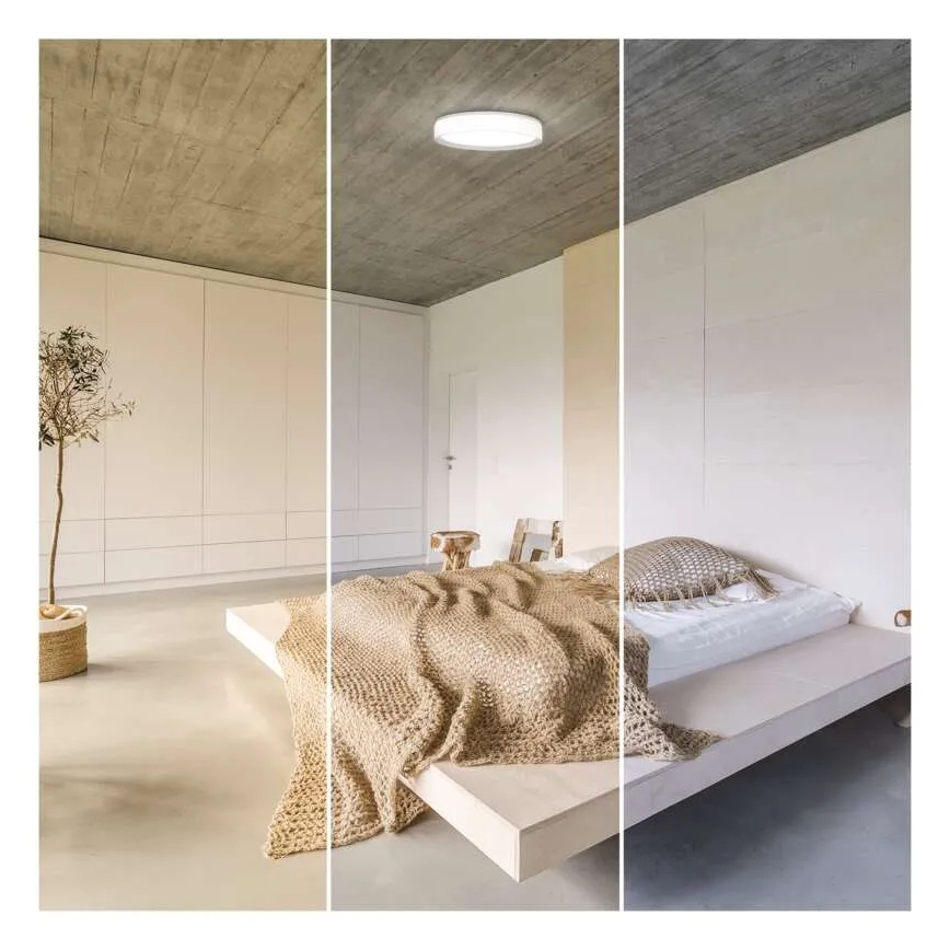 LED Zatemnitvena stropna svetilka GoSmart LED/45W/230V pr. 50 cm 2700-6500K Wi-Fi Tuya + Daljinski upravljalnik