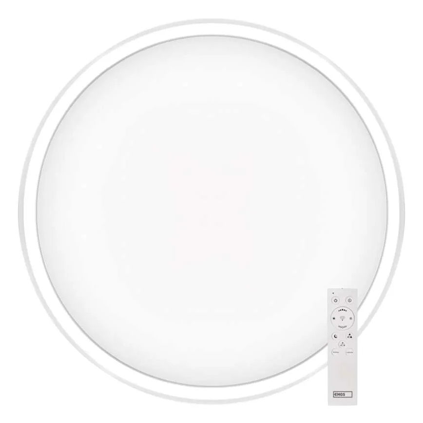 LED Zatemnitvena stropna svetilka GoSmart LED/45W/230V pr. 50 cm 2700-6500K Wi-Fi Tuya + Daljinski upravljalnik