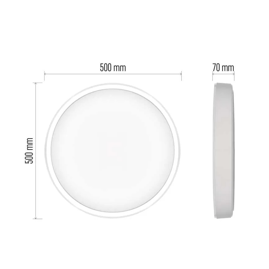 LED Zatemnitvena stropna svetilka GoSmart LED/45W/230V pr. 50 cm 2700-6500K Wi-Fi Tuya + Daljinski upravljalnik