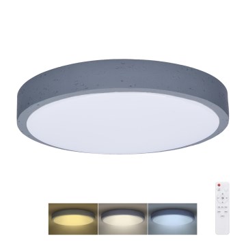 LED Zatemnitvena stropna svetilka GREY LED/60W/230V 3000-6500K siva pr. 49 cm + Daljinski upravljalnik