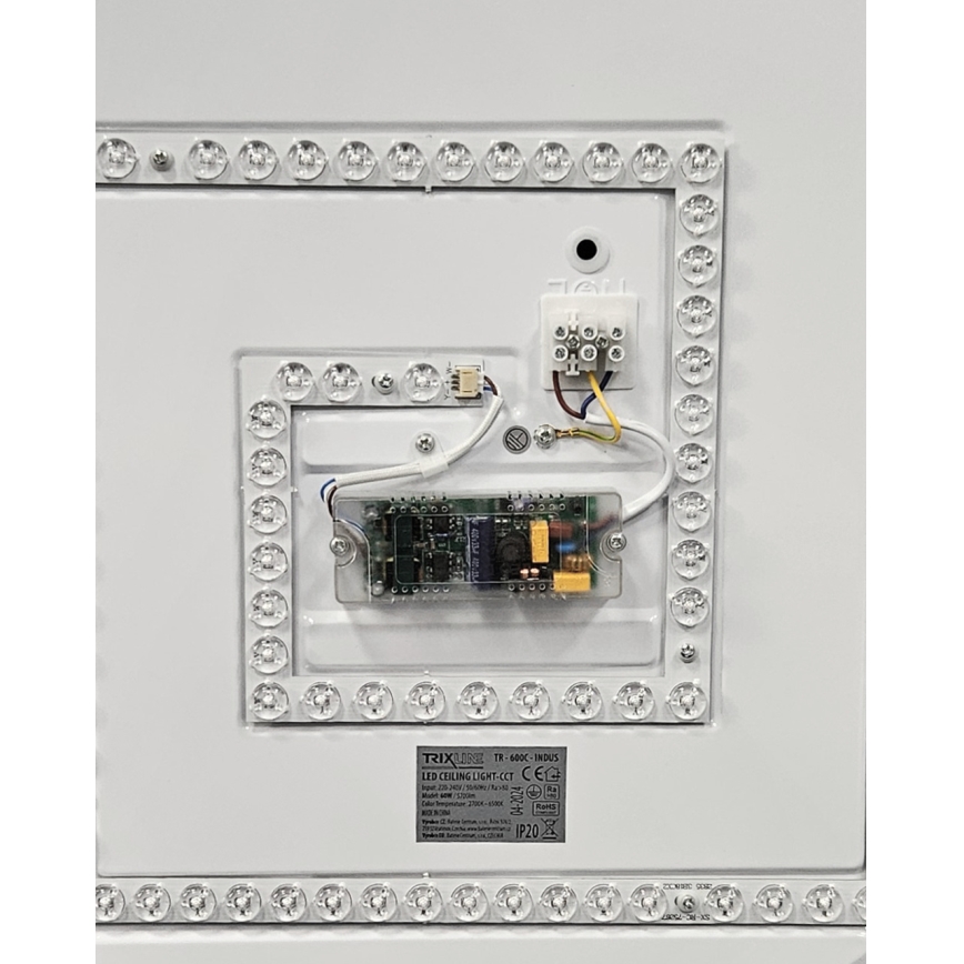 LED Zatemnitvena stropna svetilka INDUS LED/60W/230V 2700-6500K pr. 58 cm + Daljinski upravljalnik