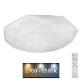 LED Zatemnitvena stropna svetilka INDUS LED/60W/230V 2700-6500K pr. 58 cm + Daljinski upravljalnik