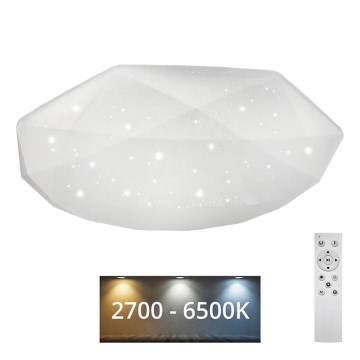LED Zatemnitvena stropna svetilka INDUS LED/60W/230V 2700-6500K pr. 58 cm + Daljinski upravljalnik