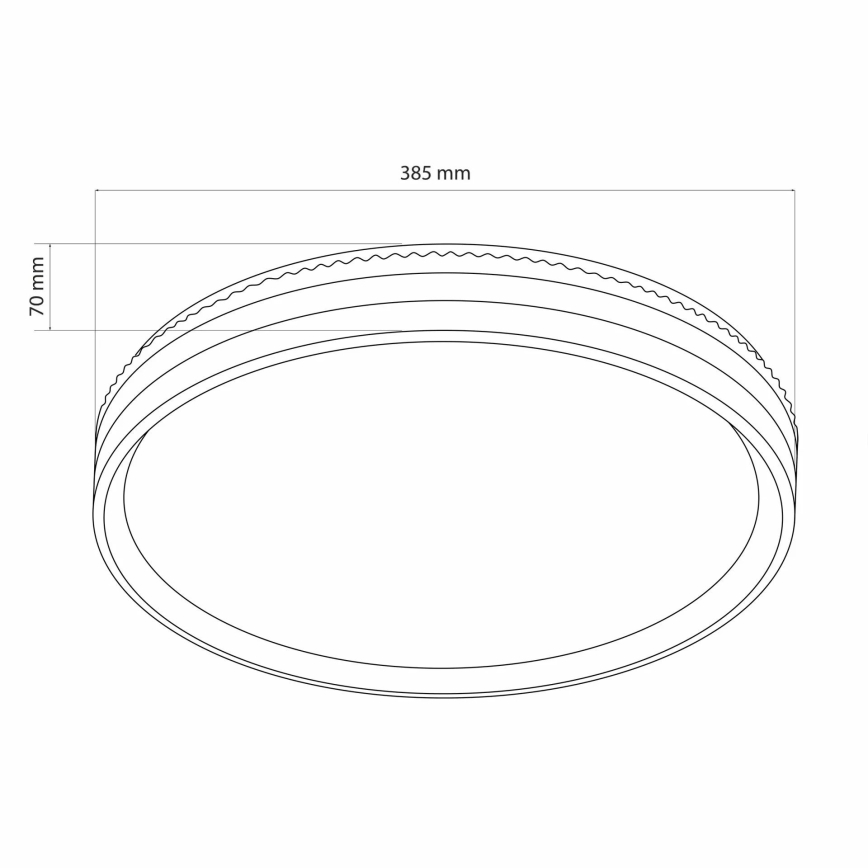 LED Kopalniška zatemnitvena stropna svetilka JADWIGA LED/42W/230V pr. 38,5 cm 3000-6000K IP44 + Daljinski upravljalnik