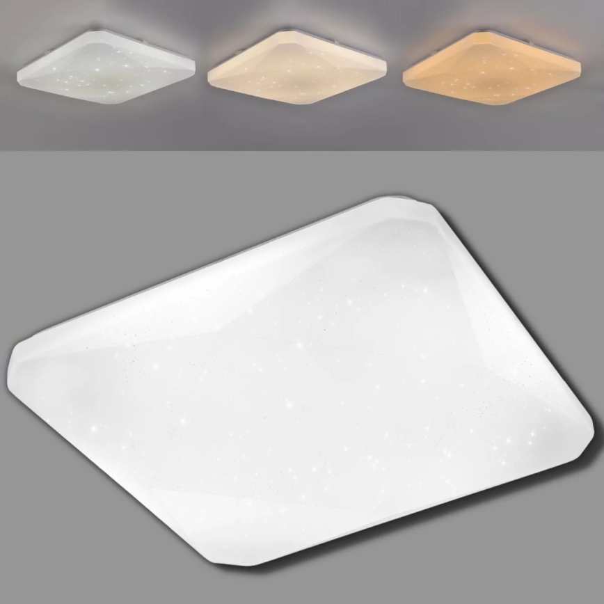 LED Zatemnitvena stropna svetilka KASTOR na daljinsko upravljanje LED/72W/230V