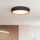 LED Zatemnitvena stropna svetilka LARIOS LED/48W/230V 3000-6500K pr. 39 cm črna + Daljinski upravljalnik