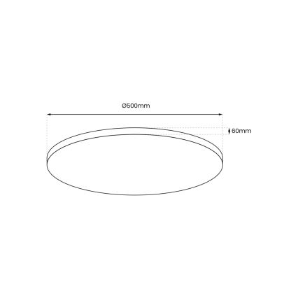 LED Zatemnitvena stropna svetilka LAYLA LED/50W/230V 3000/4000/6000K zlata + Daljinski upravljalnik