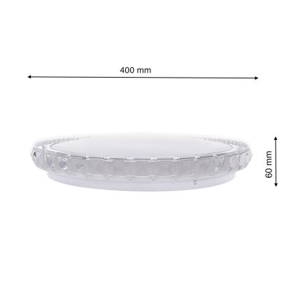 LED Zatemnitvena stropna svetilka LAYLA LED/26W/230V + Daljinski upravljalnik