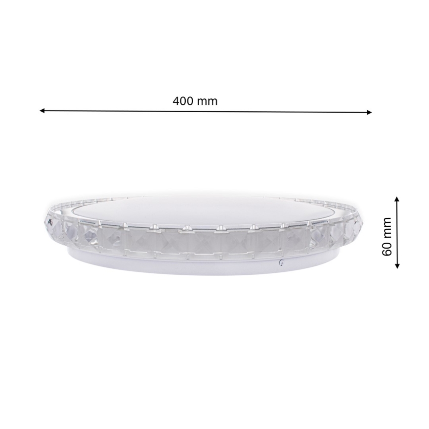 LED Zatemnitvena stropna svetilka LAYLA LED/26W/230V + Daljinski upravljalnik