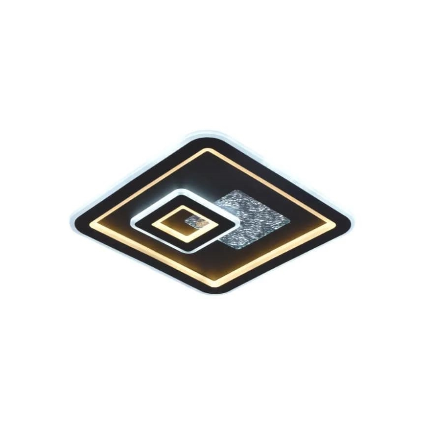 LED Zatemnitvena stropna svetilka LED/110W/230V 3000-6500K črna + Daljinski upravljalnik