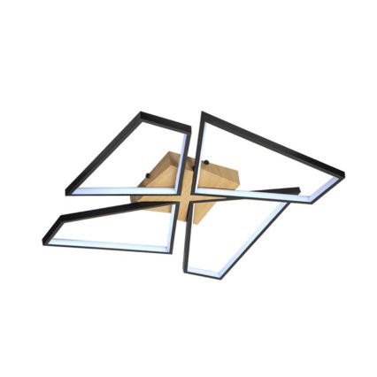 LED Zatemnitvena stropna svetilka LED/115W/230V 3000-6500K rjava/črna + Daljinski upravljalnik