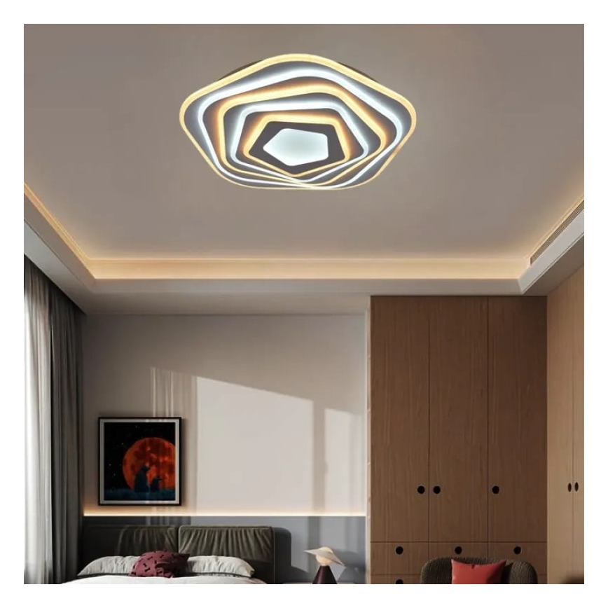 LED Zatemnitvena stropna svetilka LED/125W/230V 3000-6500K + Daljinski upravljalnik