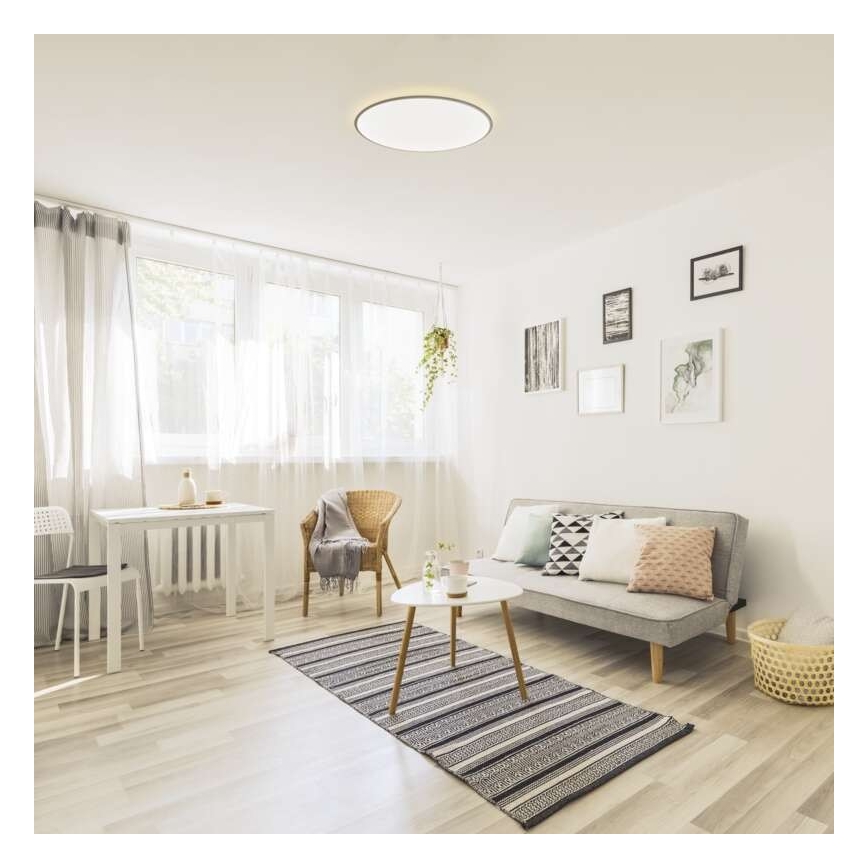 LED Zatemnitvena stropna svetilka LED/24W/230V okrogla + Daljinski upravljalnik 2700K-6500K