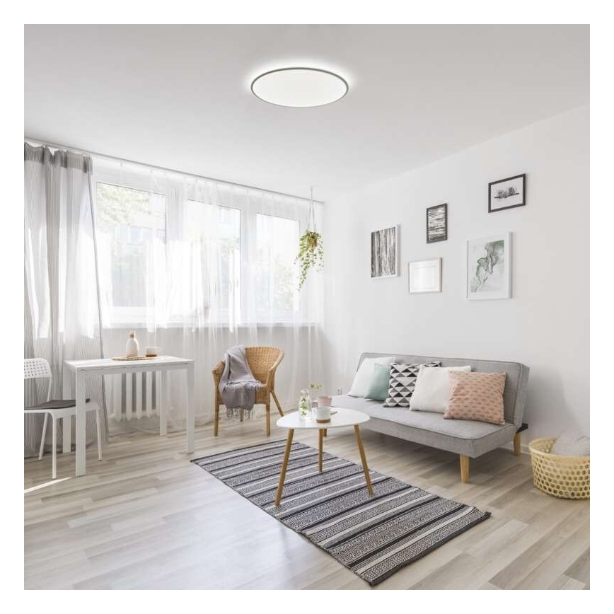 LED Zatemnitvena stropna svetilka LED/24W/230V okrogla + Daljinski upravljalnik 2700K-6500K