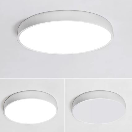 LED Zatemnitvena stropna svetilka LED/40W/230V 3000-6500K pr. 40 cm bela + Daljinski upravljalnik