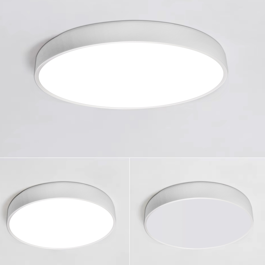 LED Zatemnitvena stropna svetilka LED/40W/230V 3000-6500K pr. 40 cm bela + Daljinski upravljalnik
