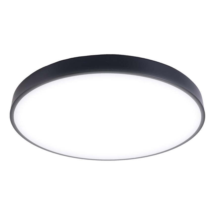 LED Zatemnitvena stropna svetilka LED/40W/230V 3000-6500K pr. 40 cm črna + Daljinski upravljalnik