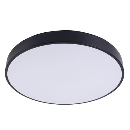 LED Zatemnitvena stropna svetilka LED/40W/230V 3000-6500K pr. 40 cm črna + Daljinski upravljalnik