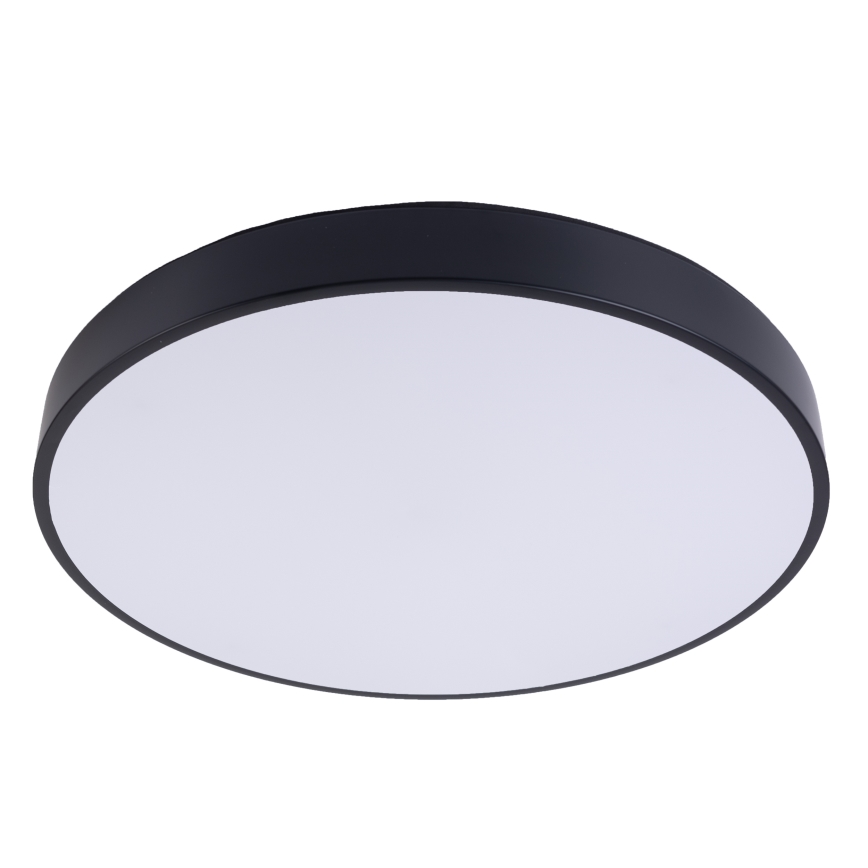 LED Zatemnitvena stropna svetilka LED/40W/230V 3000-6500K pr. 40 cm črna + Daljinski upravljalnik