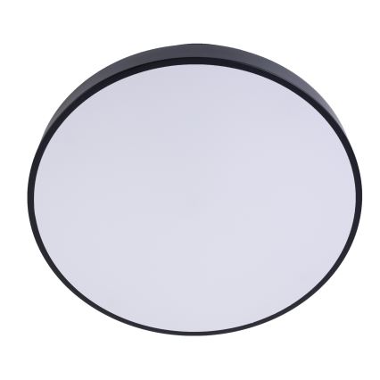 LED Zatemnitvena stropna svetilka LED/40W/230V 3000-6500K pr. 40 cm črna + Daljinski upravljalnik