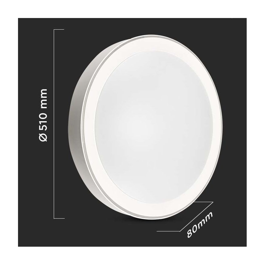 LED Zatemnitvena stropna svetilka LED/40W/230V 3000K/4000K/6500K + Daljinski upravljalnik