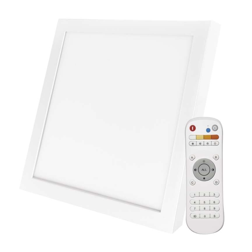 LED Zatemnitvena stropna svetilka LED/40W/230V kvaratna + Daljinski upravljalnik 2700K-6000K