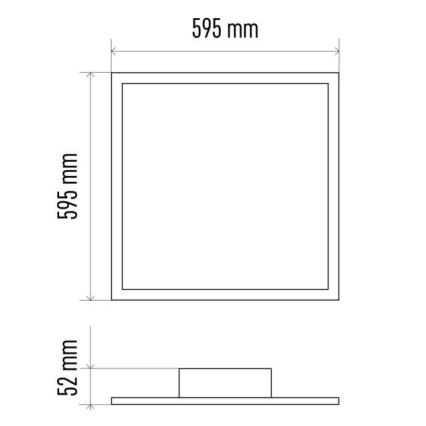 LED Zatemnitvena stropna svetilka LED/40W/230V 2700K-6000K kvaratna + Daljinski upravljalnik