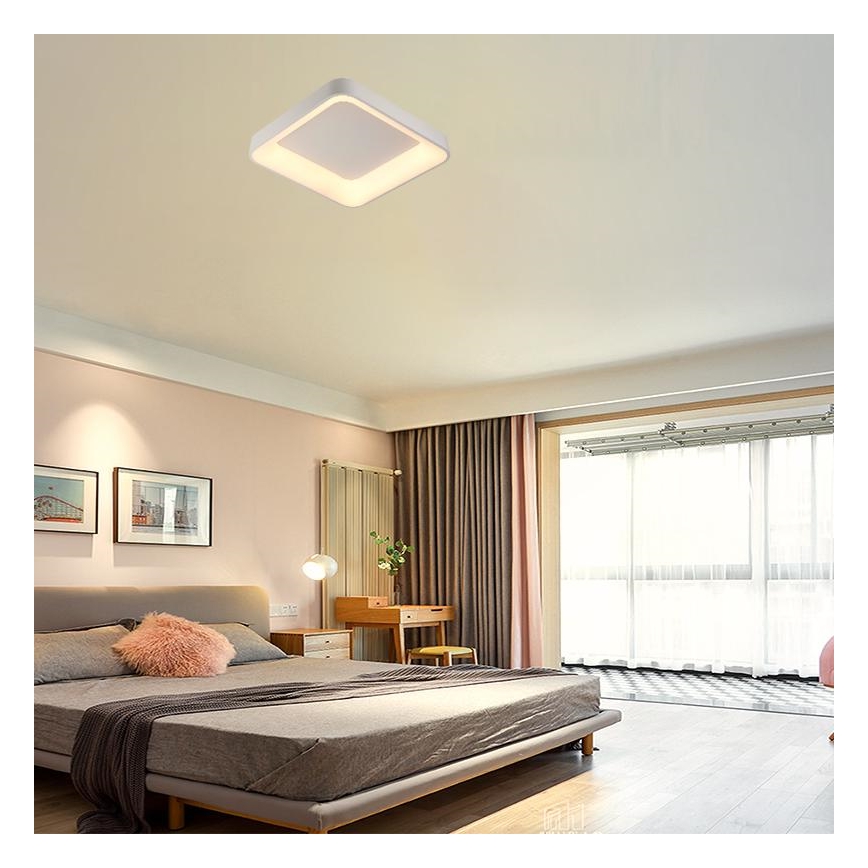 LED Zatemnitvena stropna svetilka LED/45W/230V 3000-6500K bela + Daljinski upravljalnik
